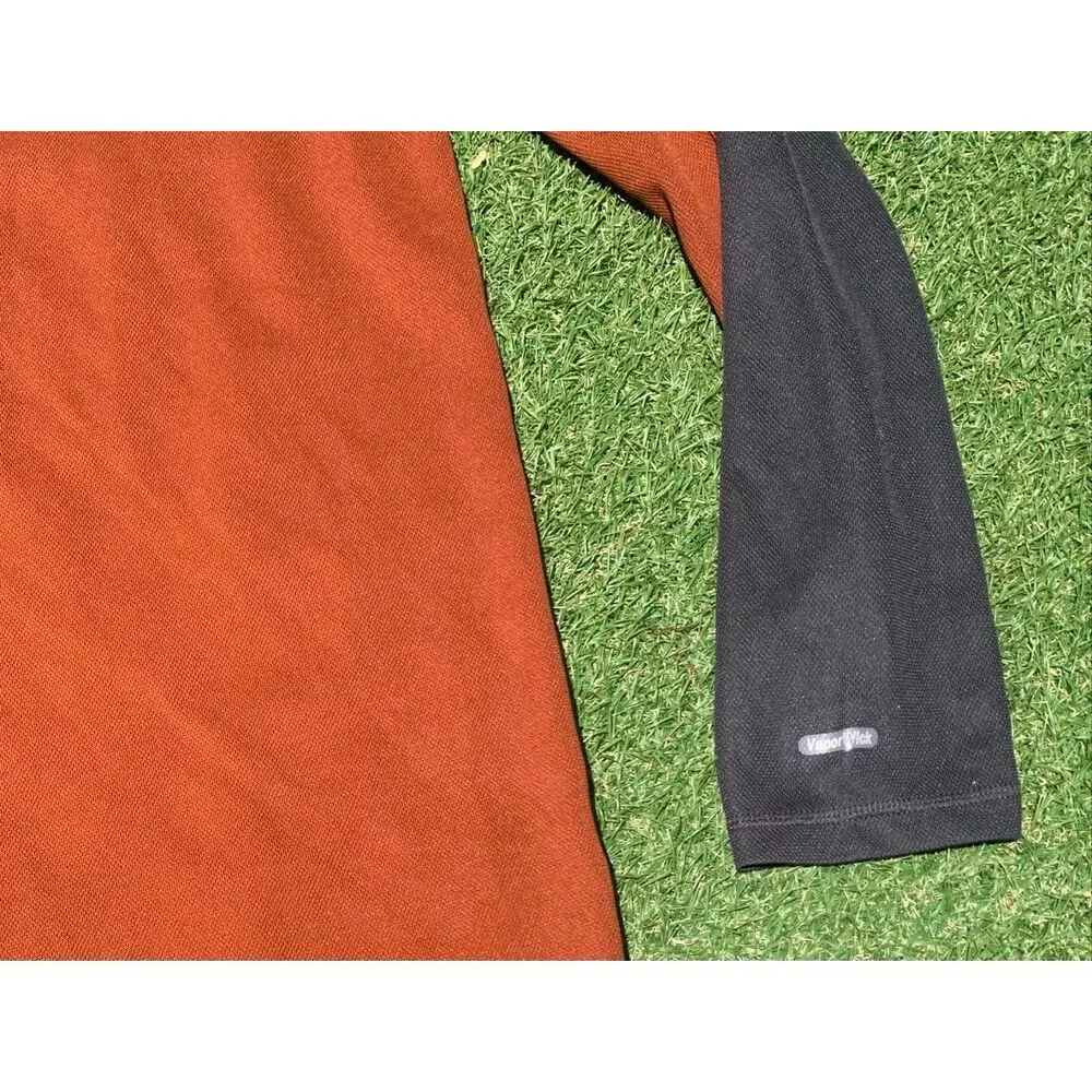 The North Face Flight Series orange gray 1/4 Zip Vapor Wick JACKET TOP MEN sz L